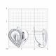 Серебряные серьги Diamant 94-120-00278-1 с фианитом