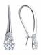 Серебряные серьги Diamant 94-120-00465-2 с фианитом