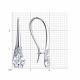 Серебряные серьги Diamant 94-120-00465-2 с фианитом
