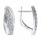 Серебряные серьги Diamant 94-120-00817-1 с фианитом