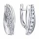Серебряные серьги Diamant 94-120-00817-1 с фианитом
