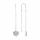 Серебряные серьги Diamant 94-120-01017-2 с фианитом