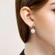 Серебряные серьги Diamant 94-120-01177-1 с жемчугом