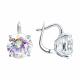 Серебряные серьги Diamant 94-120-01249-1 с фианитом