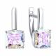 Серебряные серьги Diamant 94-120-01751-1 с фианитом
