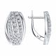 Серебряные серьги Diamant 94-120-01975-1 с фианитом
