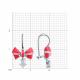 Серебряные серьги Diamant 94-120-02177-1 с фианитом и эмалью