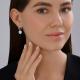 Серебряные серьги-трансформеры Diamant с эмалью 94-120-02231-1