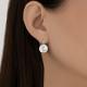 Серебряные серьги Diamant 94-120-02334-1 с фианитом