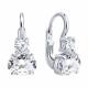 Серебряные серьги Diamant 94-120-02392-3 с фианитом