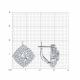Серебряные серьги Diamant 94-120-02397-1 с фианитом