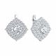 Серебряные серьги Diamant 94-120-02397-1 с фианитом