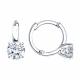 Серебряные серьги Diamant 94-120-02399-1 с фианитом