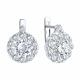 Серебряные серьги Diamant 94-120-02402-1 с фианитом