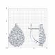 Серебряные серьги Diamant 94-120-02407-1 с фианитом