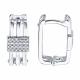 Серебряные серьги Diamant 94-120-02434-1 с фианитом