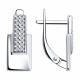 Серебряные серьги Diamant 94-120-02443-1 с фианитом