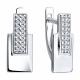 Серебряные серьги Diamant 94-120-02443-1 с фианитом