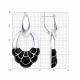 Серебряные серьги Diamant 94-121-00031-2 с эмалью