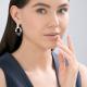 Серебряные серьги Diamant 94-121-00031-2 с эмалью