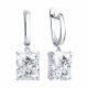 Серебряные серьги Diamant 94-121-00082-1 с фианитом