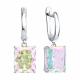 Серебряные серьги Diamant 94-121-00082-2 с фианитом