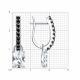Серебряные серьги-трансформеры Diamant с фианитом 94-121-00212-2