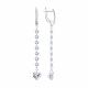 Серебряные серьги Diamant 94-121-00255-1 с фианитом