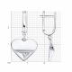 Серебряные серьги Diamant 94-121-00271-1 с фианитом