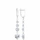 Серебряные серьги Diamant 94-121-00516-1 с фианитом