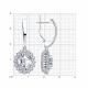 Серебряные серьги Diamant 94-121-00646-1 с фианитом