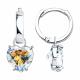 Серебряные серьги-трансформеры Diamant с фианитом 94-121-01242-1