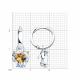 Серебряные серьги-трансформеры Diamant с фианитом 94-121-01242-1