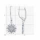 Серебряные серьги Diamant 94-121-02109-1 с фианитом