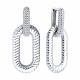 Серебряные серьги-трансформеры Diamant с фианитом 94-121-02246-2