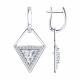 Серебряные серьги-трансформеры Diamant с фианитом 94-121-02428-1