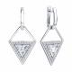 Серебряные серьги-трансформеры Diamant с фианитом 94-121-02428-1