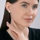 Серебряные серьги SOKOLOV 94-122-00089-1 с эмалью