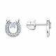 Серебряные серьги Diamant 94-122-00093-1 с фианитом