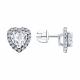 Серебряные серьги Diamant 94-122-00122-2 с фианитом
