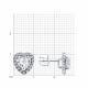 Серебряные серьги Diamant 94-122-00122-2 с фианитом