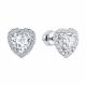 Серебряные серьги Diamant 94-122-00122-2 с фианитом