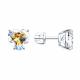 Серебряные серьги Diamant 94-122-01242-1 с фианитом