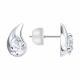 Серебряные серьги Diamant 94-122-02268-1 с фианитом