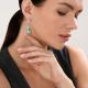Серебряные серьги Diamant 94-122-02298-2 с фианитом и эмалью