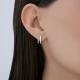 Серебряные серьги Символ года Змея Diamant с фианитом 94-122-02312-1