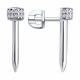 Серебряные серьги Diamant 94-122-02394-1 с фианитом