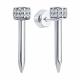 Серебряные серьги Diamant 94-122-02394-1 с фианитом