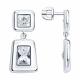 Серебряные серьги Diamant 94-122-02409-1 с фианитом