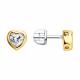Серьги из лимонного серебра Diamant 94-122-02442-3 с фианитом